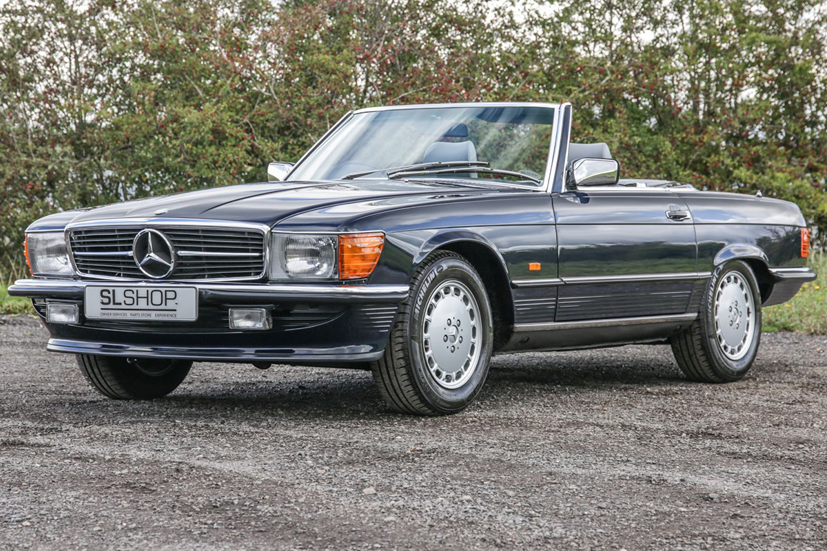 1989 Mercedes-Benz 300SL (R107) #2242 Midnight Blue with Grey Leather ...